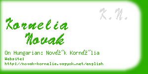 kornelia novak business card